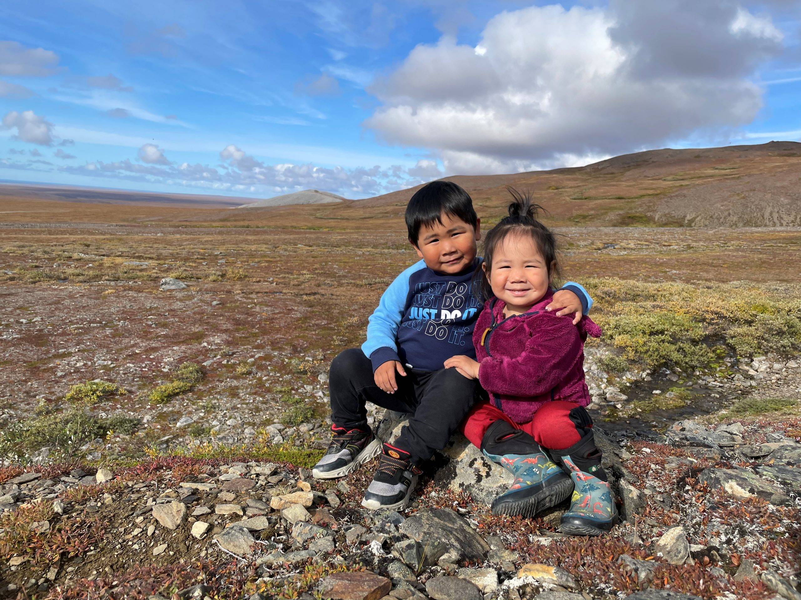 Children on the Nome-Teller Highway - Brandi Oquilluk